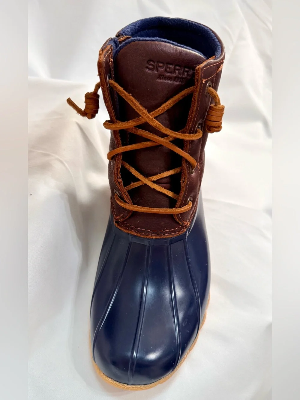 Women’s Sperry Waterproof Duck Boots - Navy & Brown